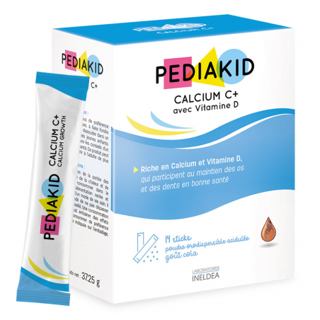 Кальцій С+ / CALCIUM C+ - карбонат кальцію та вітамін D3, від 3 років, 14 стіків